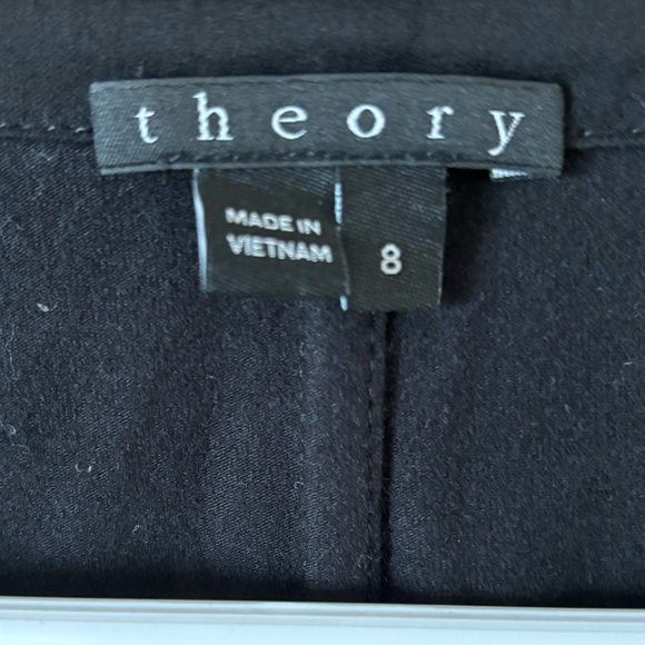 Theory black dress with a zipper in the front. Size 8 - Picture 2 of 4
